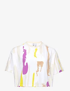 Thebe Magugu Allover Print Crop T-Shirt (Plus Size), adidas Originals