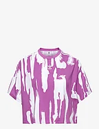 Thebe Magugu Allover Print Crop T-Shirt (Plus Size) - SEPULI/WHITE
