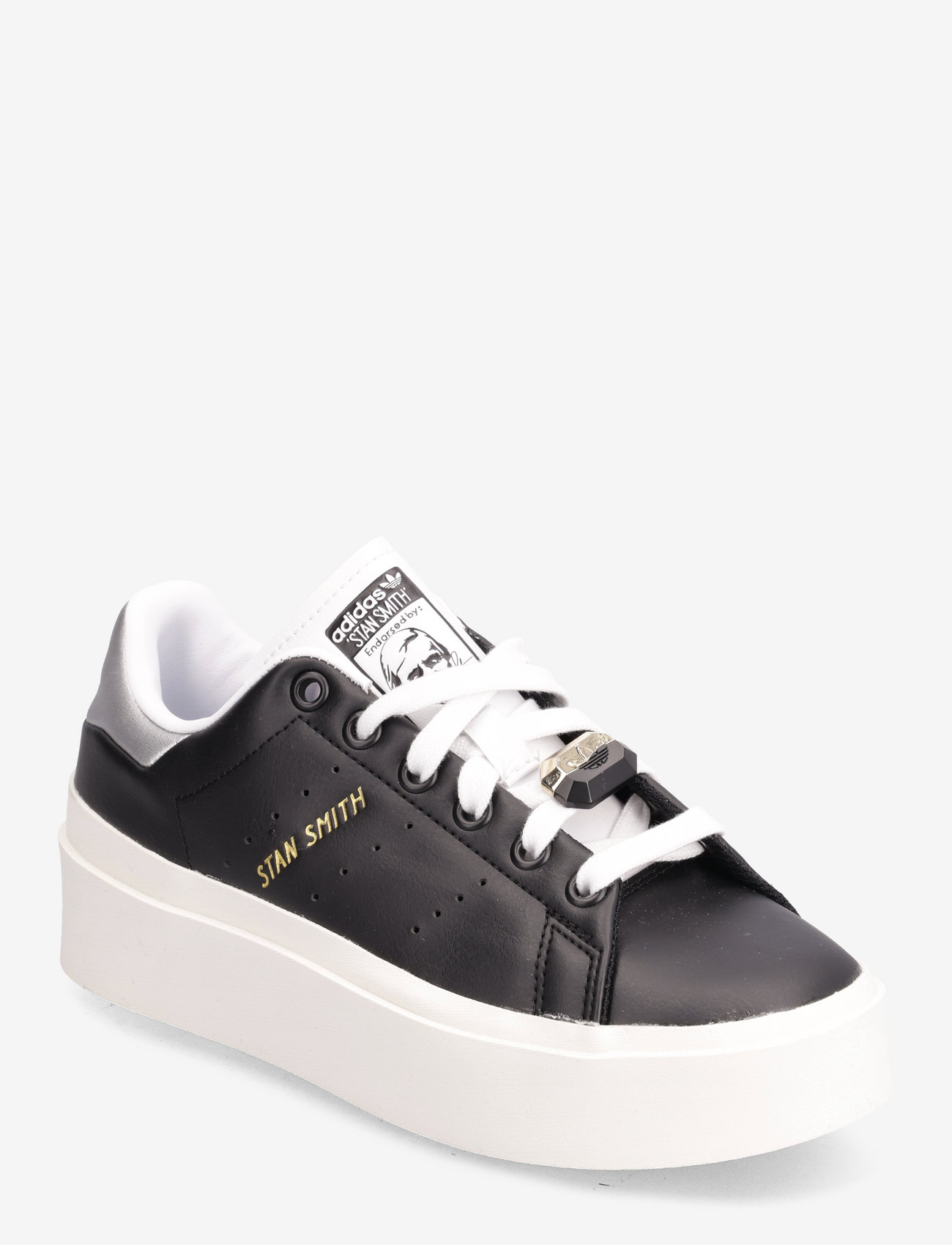 adidas Originals - STAN SMITH BONEGA W - chunky sneakers - cblack/ftwwht/goldmt - 0