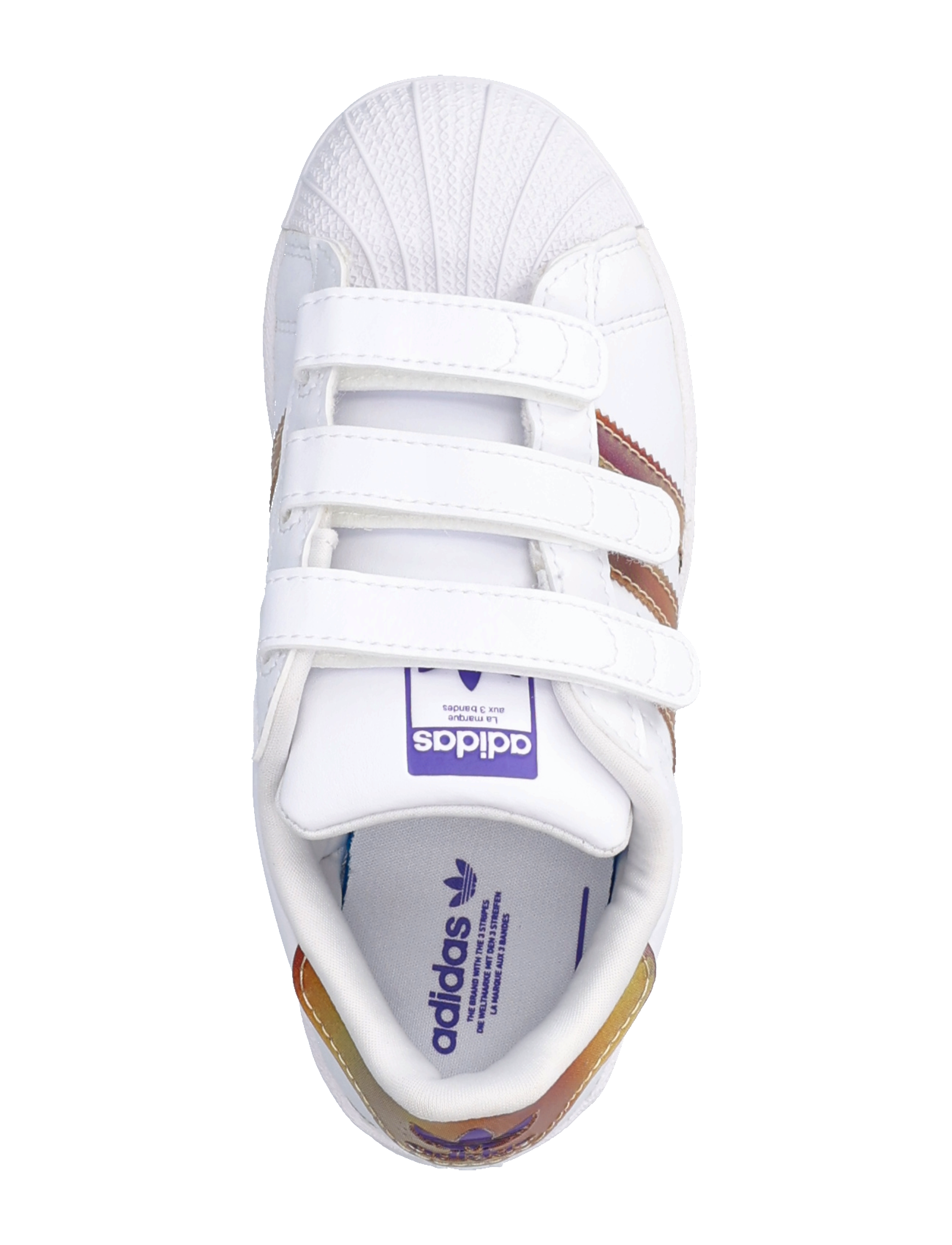 adidas Originals - Superstar Shoes - ftwwht/ftwwht/purrus - 3