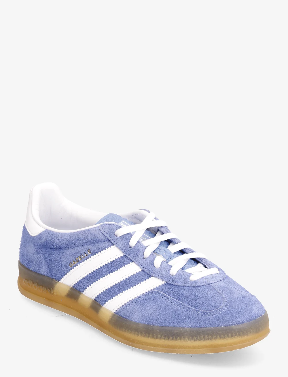 adidas Originals - GAZELLE INDOOR W - lave sneakers - blufus/ftwwht/goldmt - 0