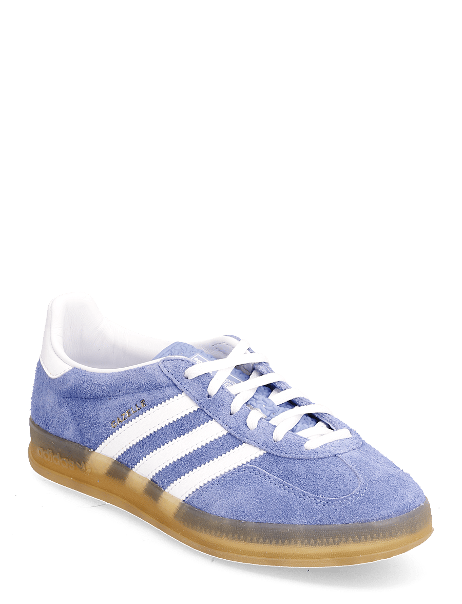 adidas Originals - GAZELLE INDOOR W - lage sneakers - blufus/ftwwht/goldmt - 0