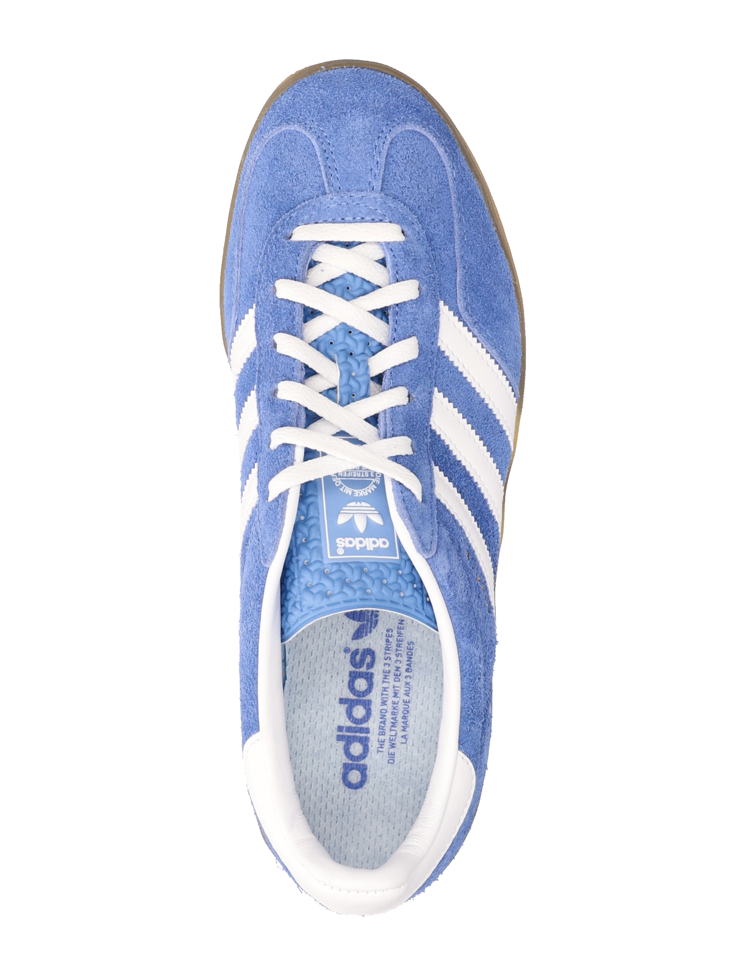 adidas Originals - GAZELLE INDOOR W - lage sneakers - blufus/ftwwht/goldmt - 3
