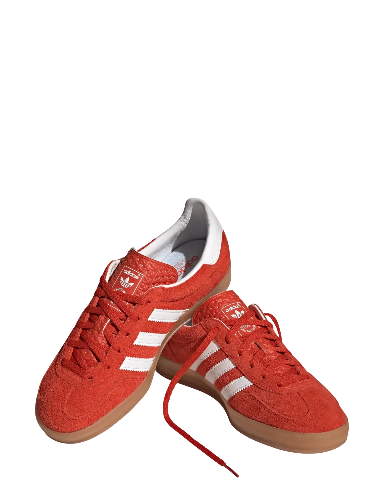 adidas Originals GAZELLE INDOOR W - adidas - BORANG/FTWWHT/GUM3 / orange