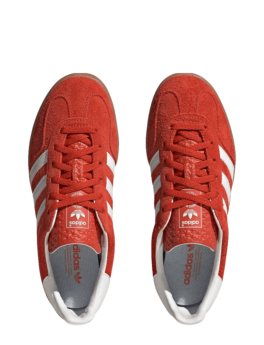 adidas Originals - GAZELLE INDOOR W - låga sneakers - borang/ftwwht/gum3 - 4