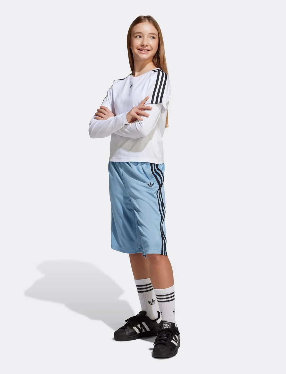 adidas Originals - SHORTS - sportshorts - ashblu/black - 0