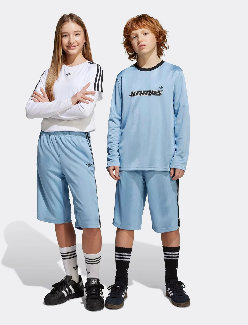 adidas Originals - SHORTS - sportshorts - ashblu/black - 3