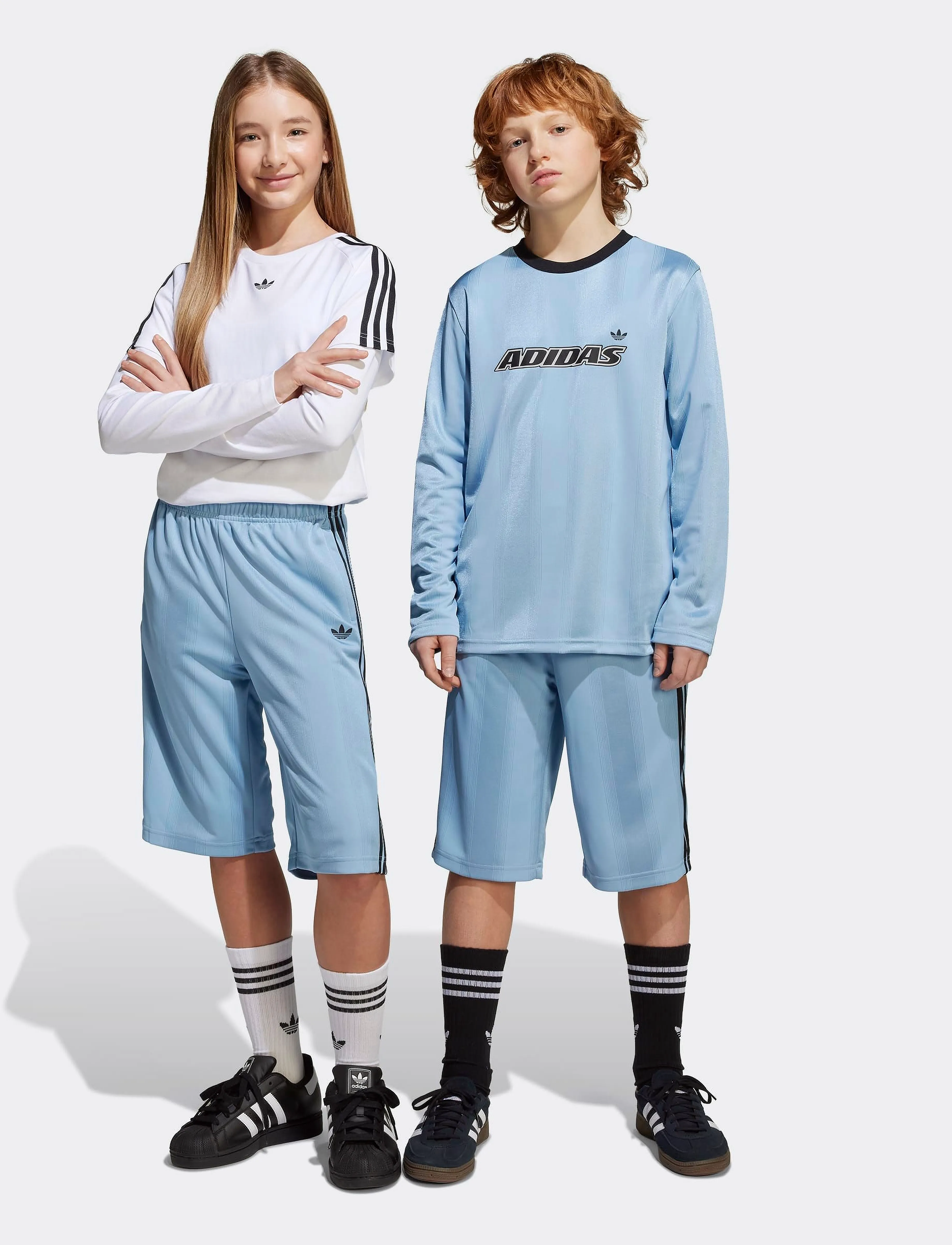 adidas Originals - SHORTS - ashblu/black - 3