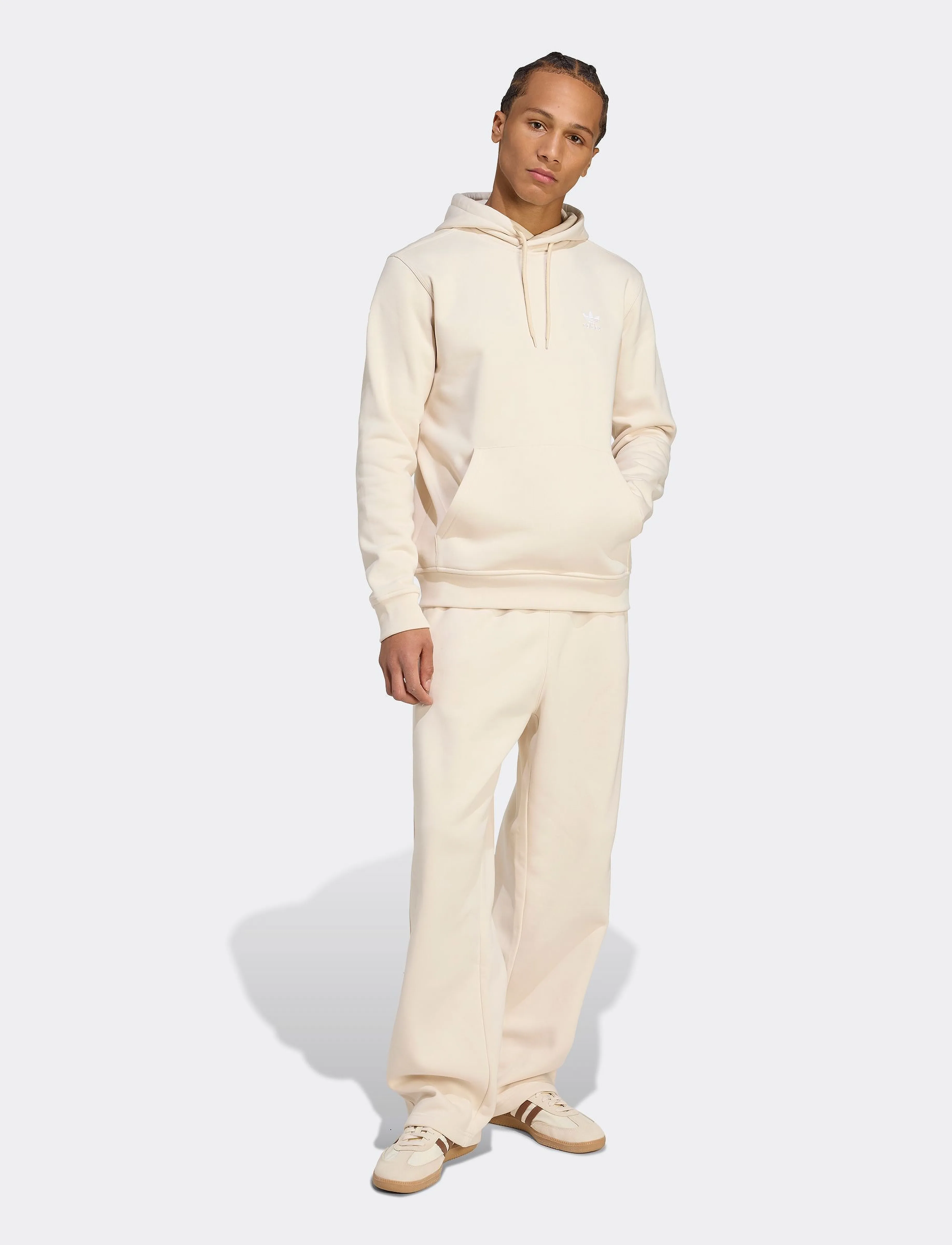 adidas Originals ESS HD - Kapuzenpullover - WONWHI/WHITE / cream