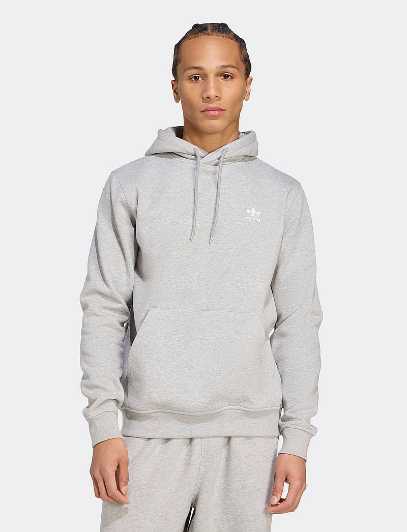 adidas Originals - ESS HD - overdele - mgreyh/white - 2