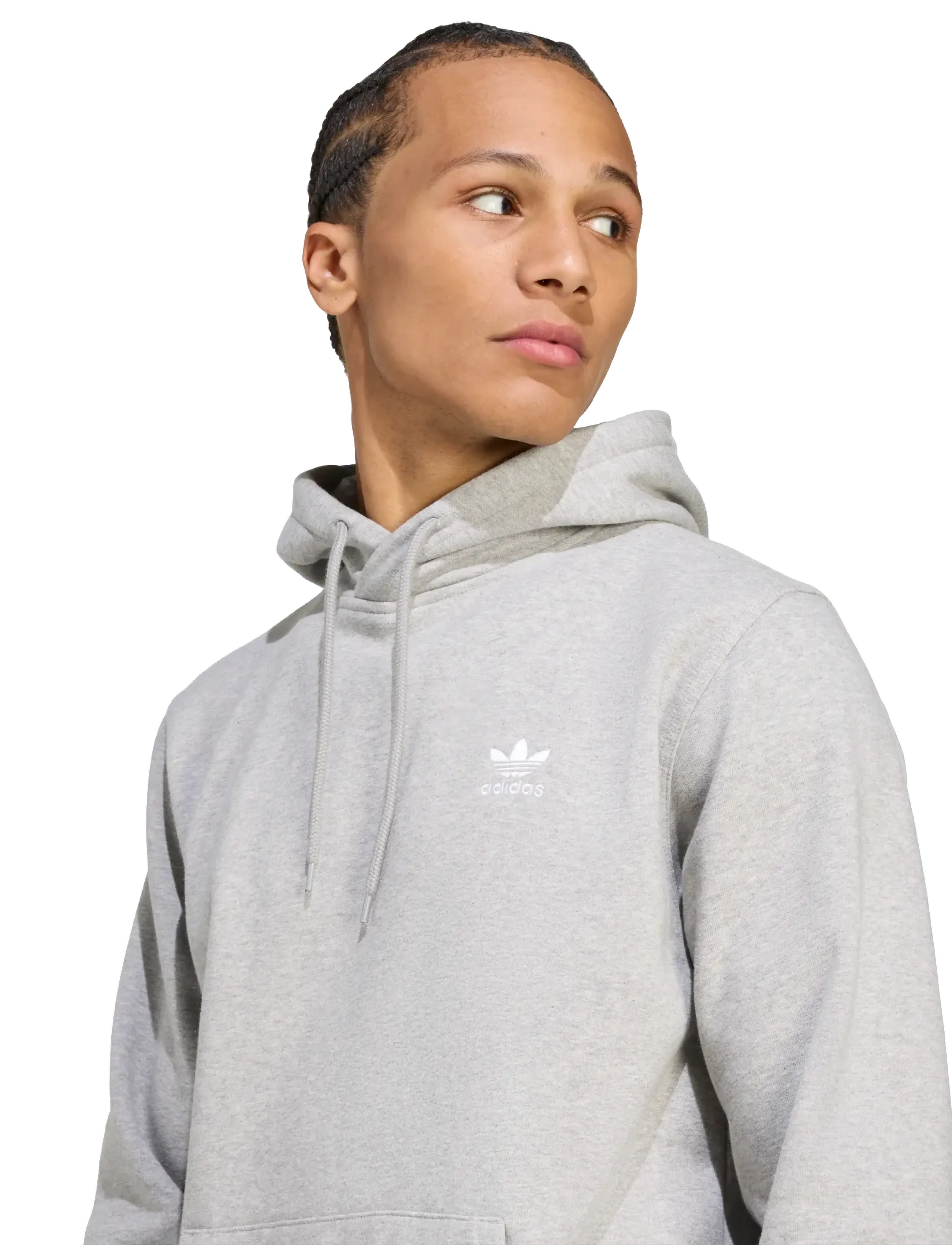 adidas Originals - ESS HD - overdele - mgreyh/white - 3