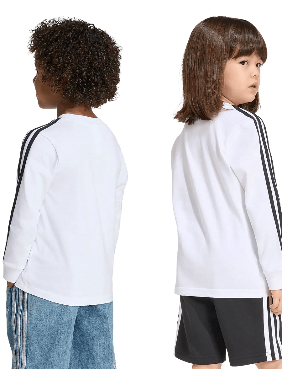 adidas Originals - 3 STRIPE LS - langærmede t-shirts - white - 4