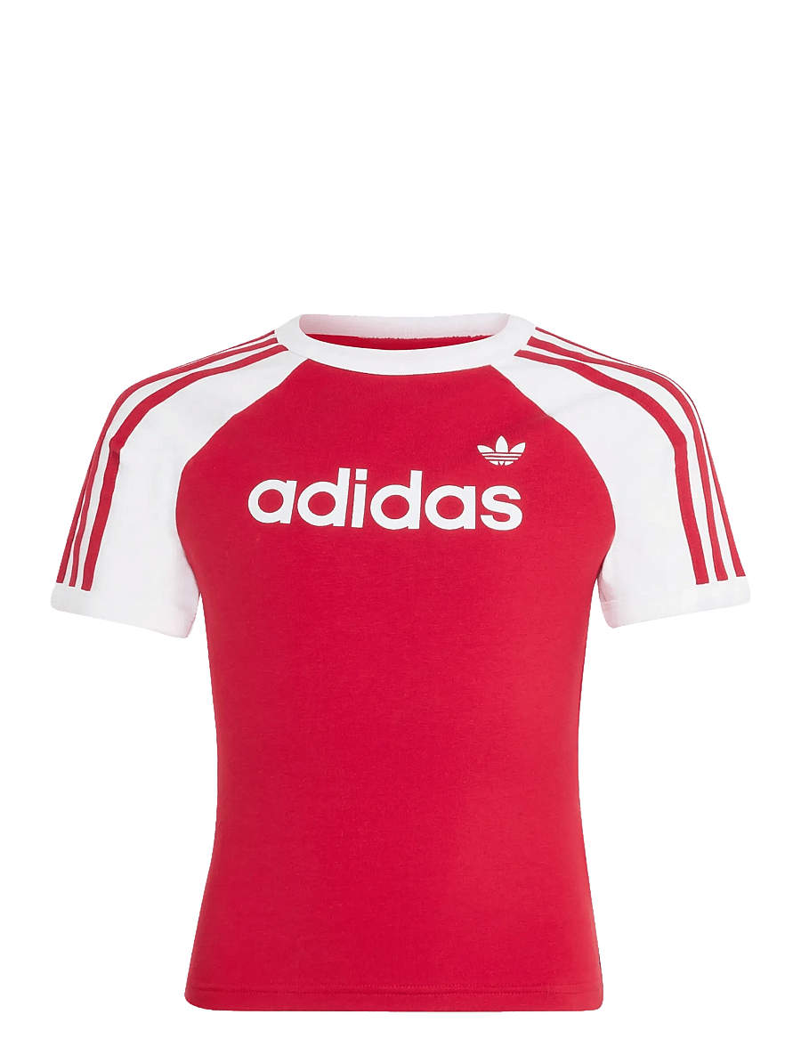 adidas Originals - 3S SL TEE - short-sleeved t-shirts - tmvire/white - 1