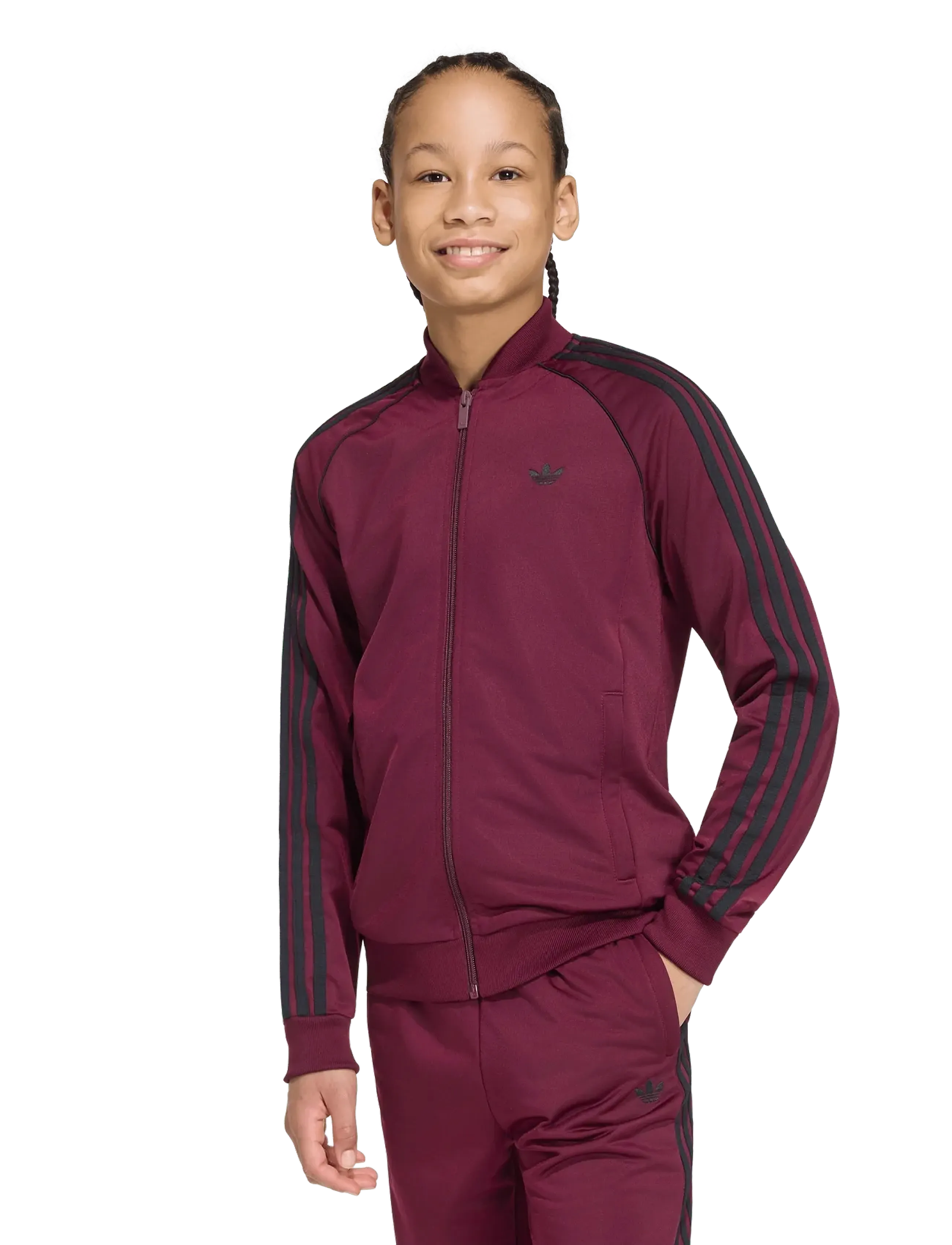 adidas Originals - SST TRACK TOP - sweatshirts - maroon - 2