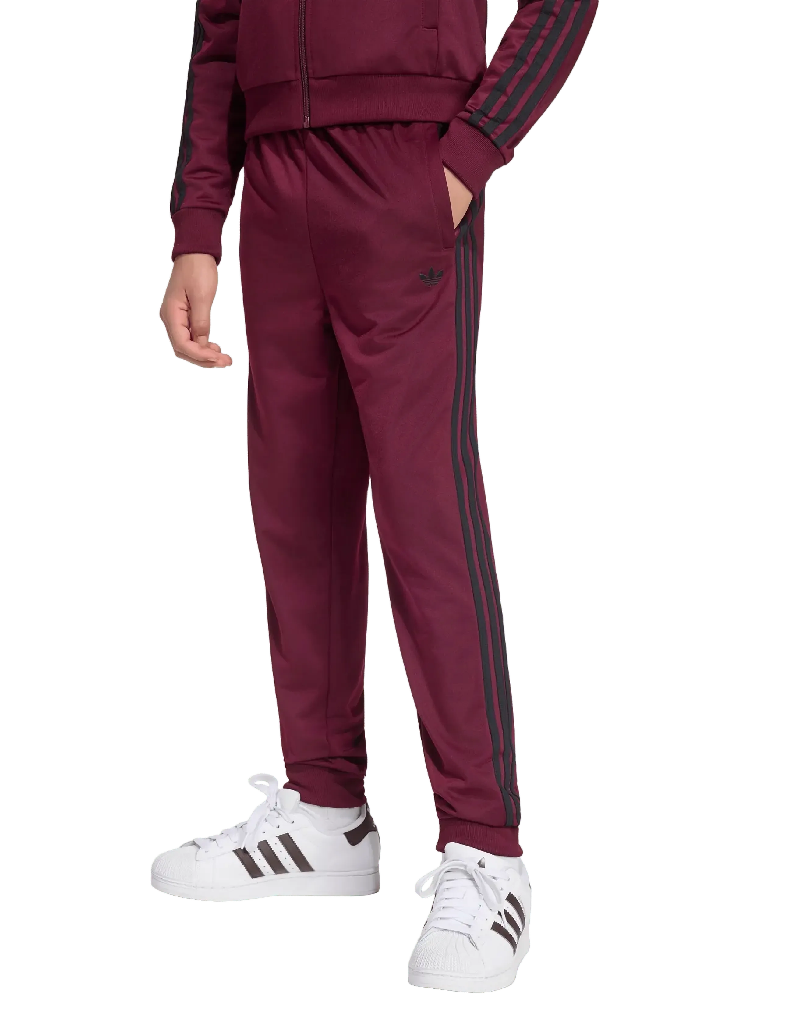 adidas Originals - SST TRACK PANTS - dressipüksid - maroon - 4