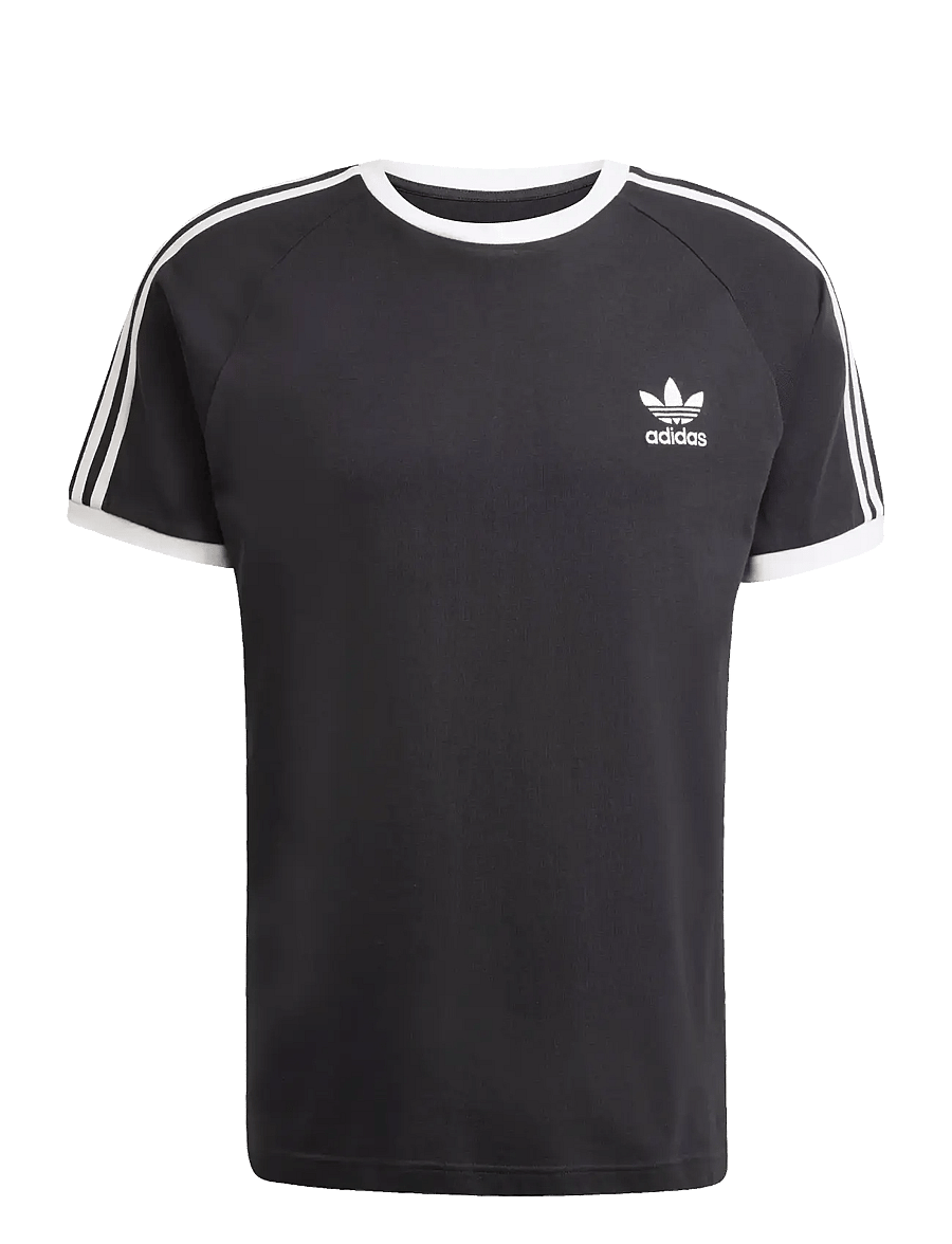 adidas Originals - 3-STRIPES TEE - oberteile & t-shirts - black - 1