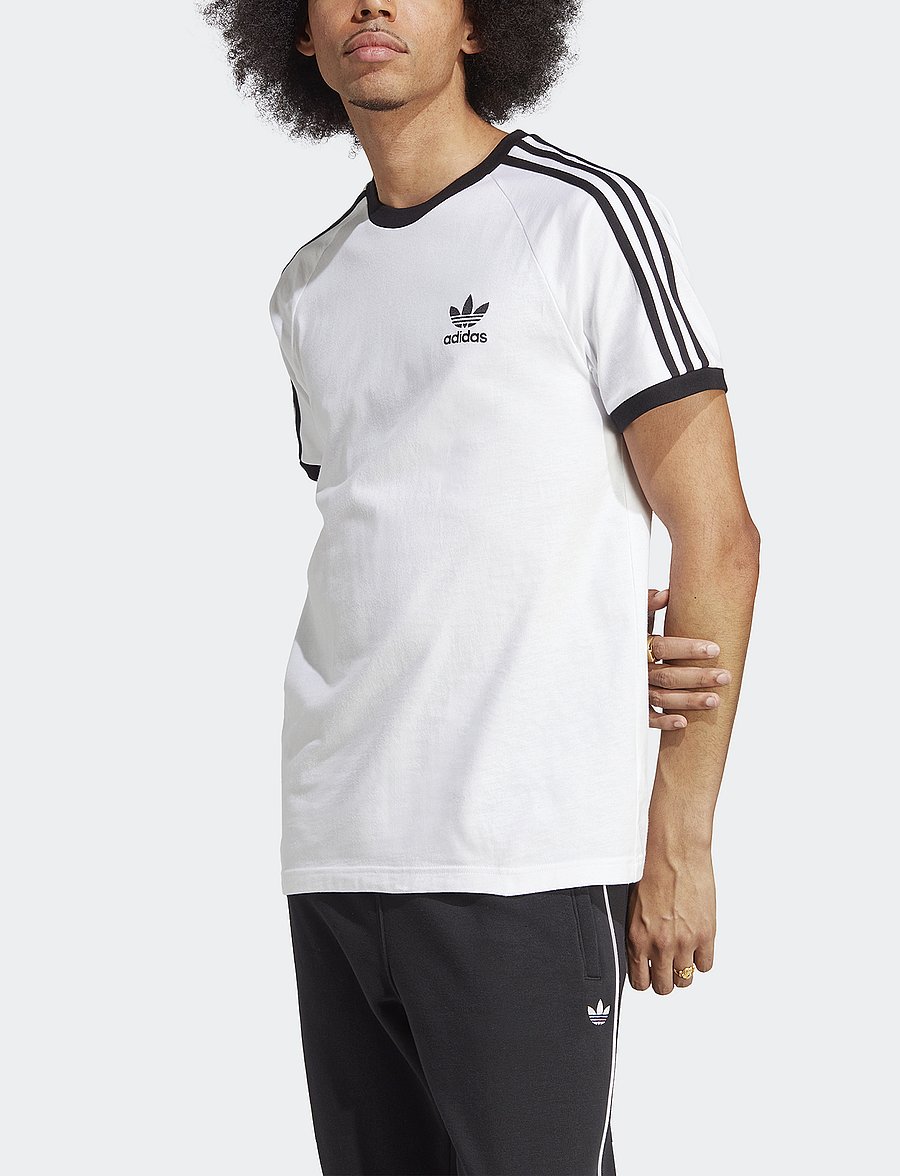 adidas Originals - 3-STRIPES TEE - oberteile & t-shirts - white - 0