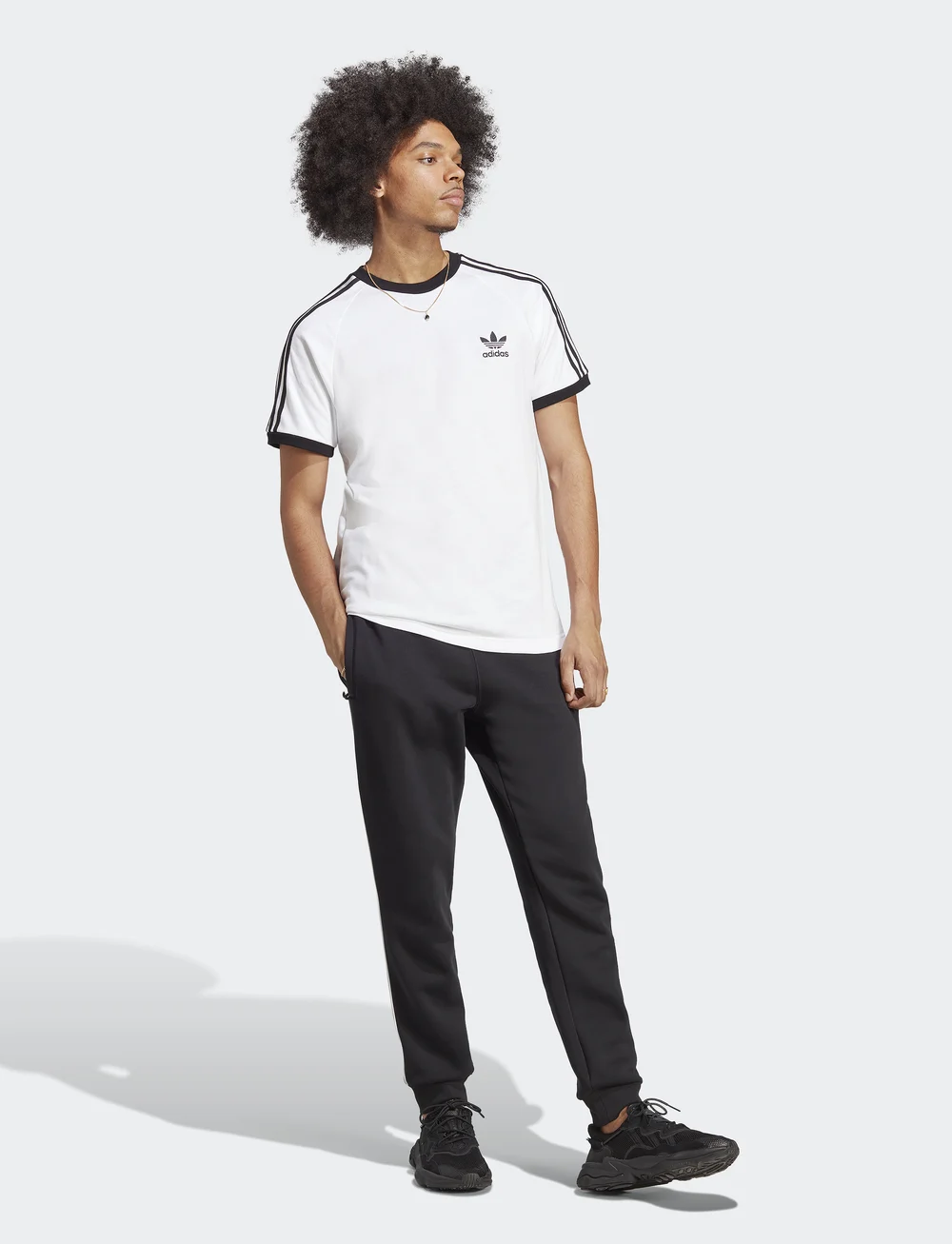 adidas Originals - 3-STRIPES TEE - tops & t-shirts - white - 4