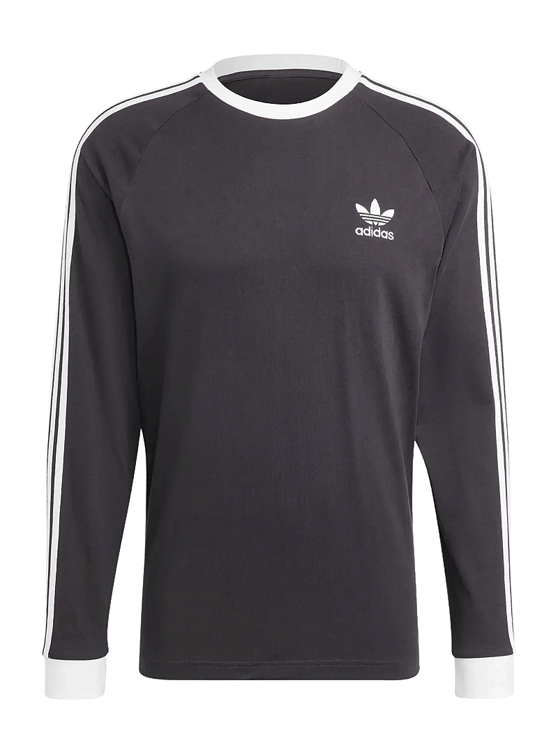 adidas Originals - 3-STRIPES LS T - langarmshirts - black - 1