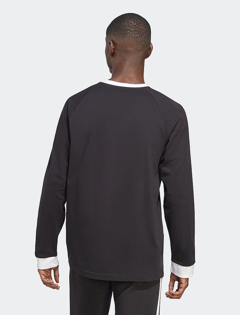 adidas Originals - 3-STRIPES LS T - langarmshirts - black - 3