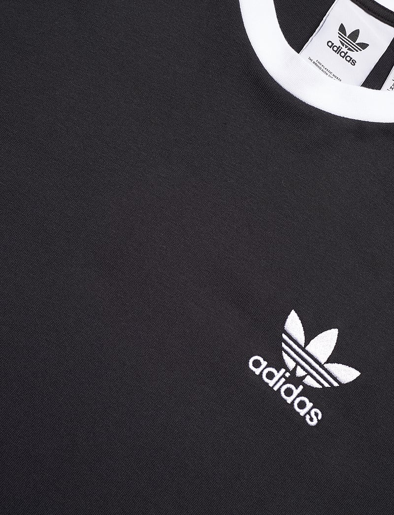 adidas Originals - 3-STRIPES LS T - langarmshirts - black - 4