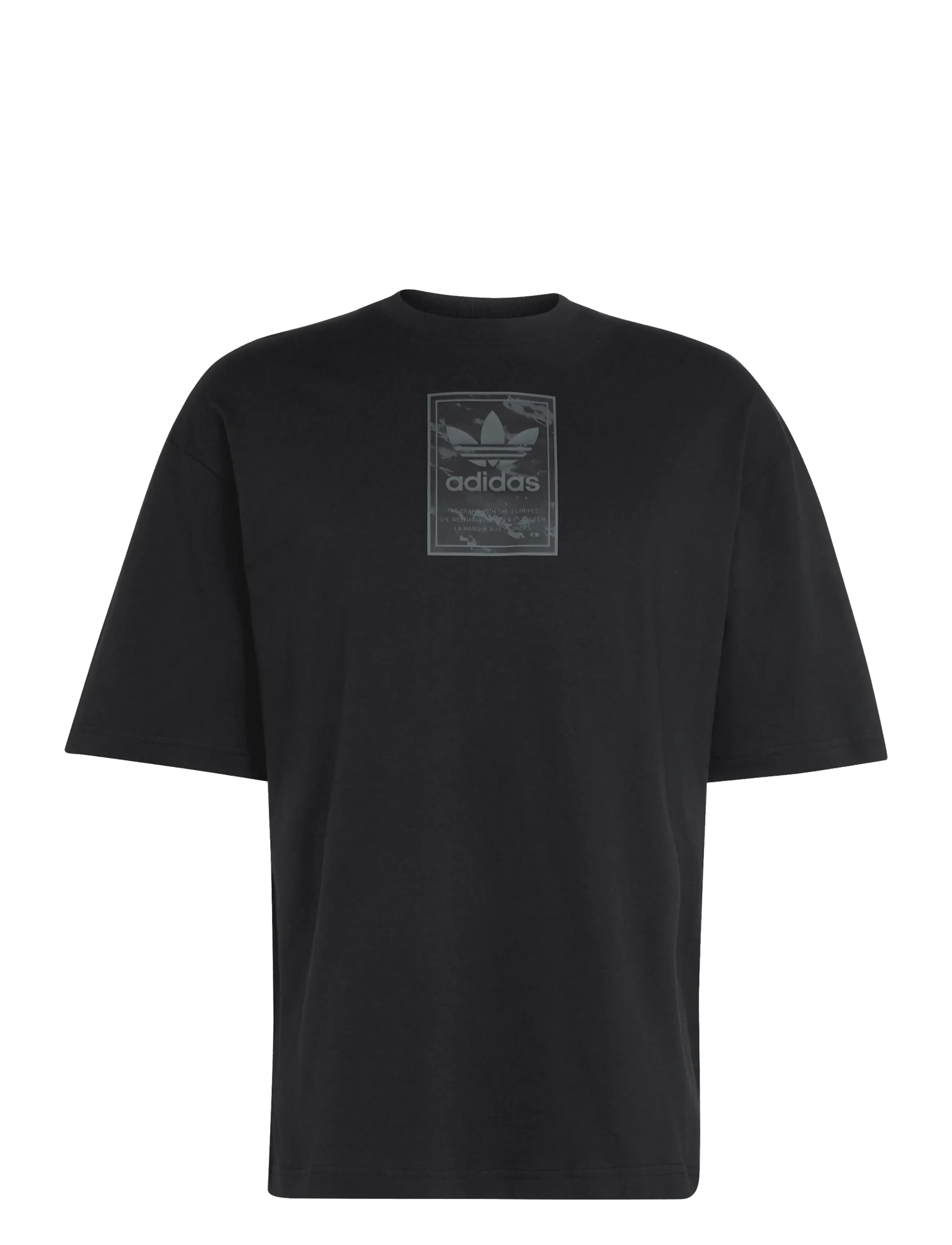 adidas Originals - CAMO TEE TONGUE - oberteile & t-shirts - black - 1