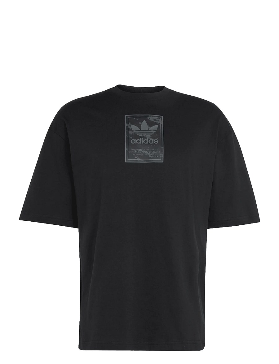 adidas Originals - CAMO TEE TONGUE - oberteile & t-shirts - black - 1