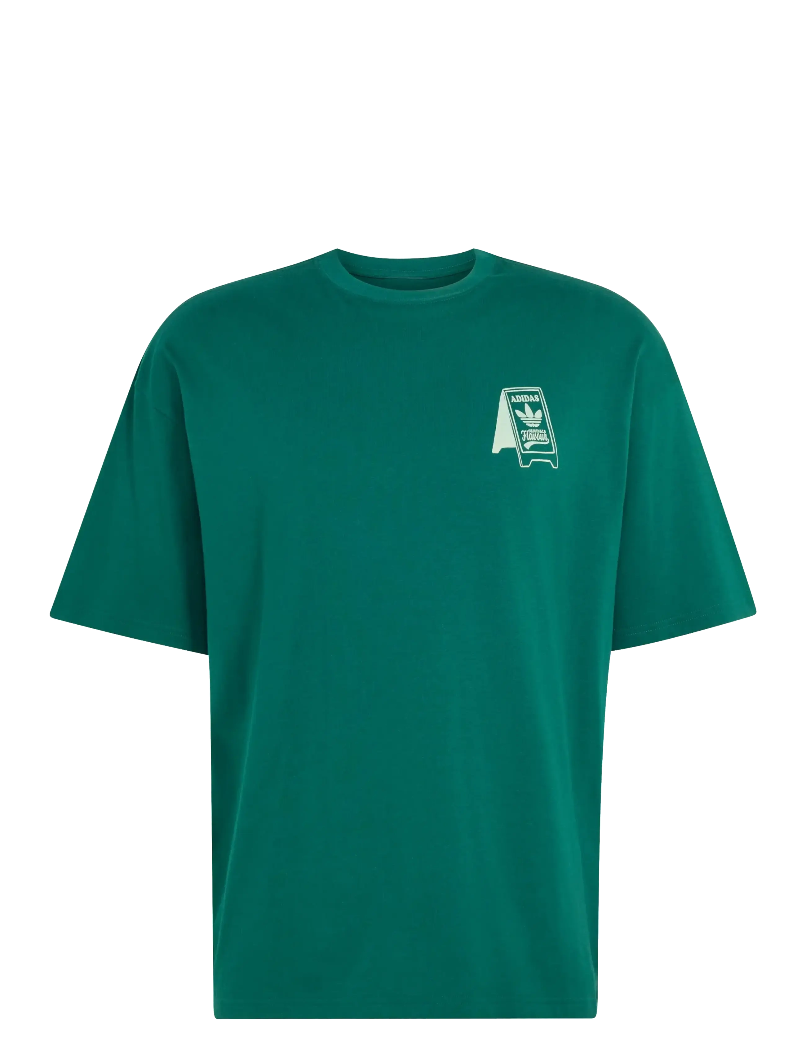 adidas Originals FOOD CART TEE - Kleidung - CGREEN / green