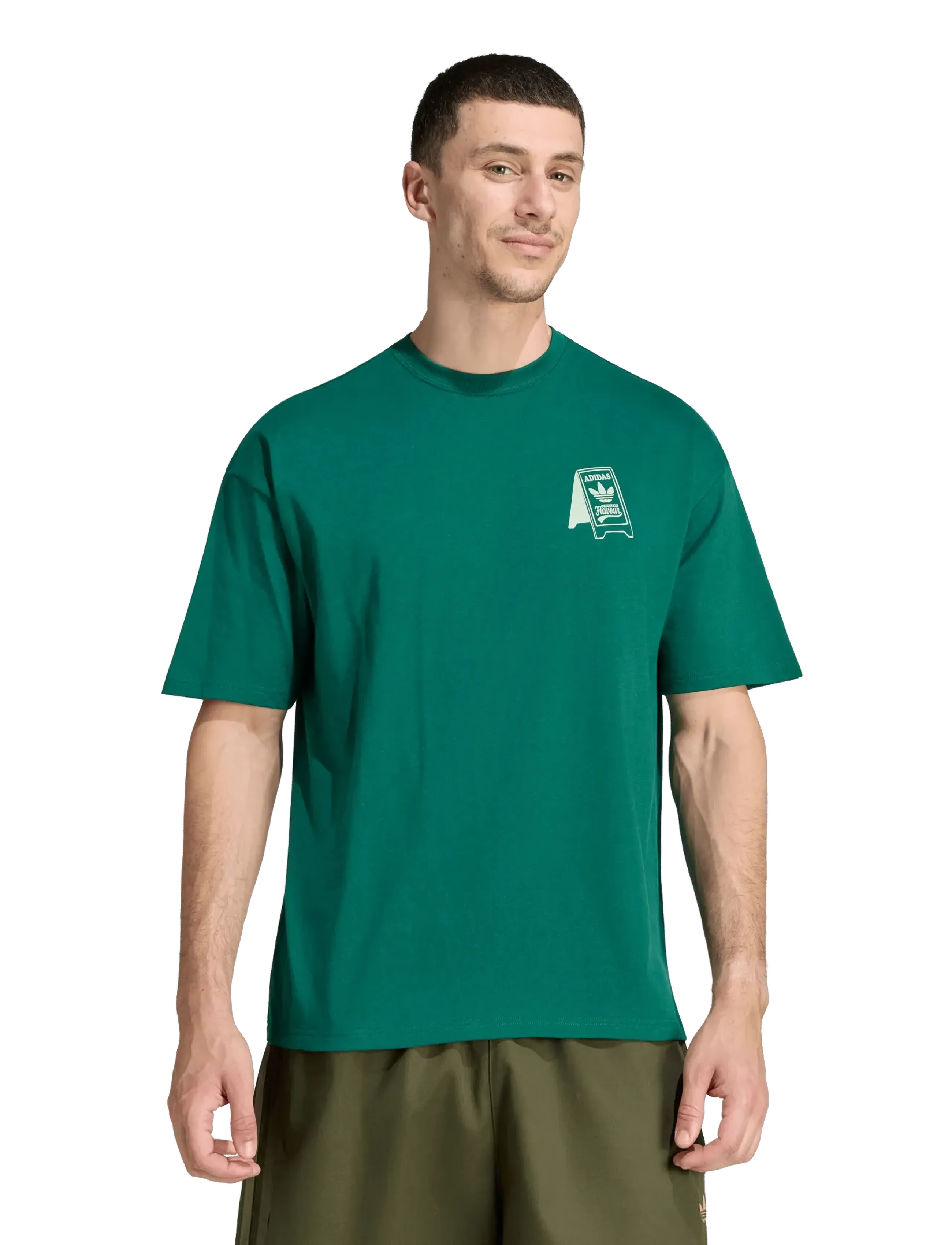 adidas Originals - FOOD CART TEE - cgreen - 2