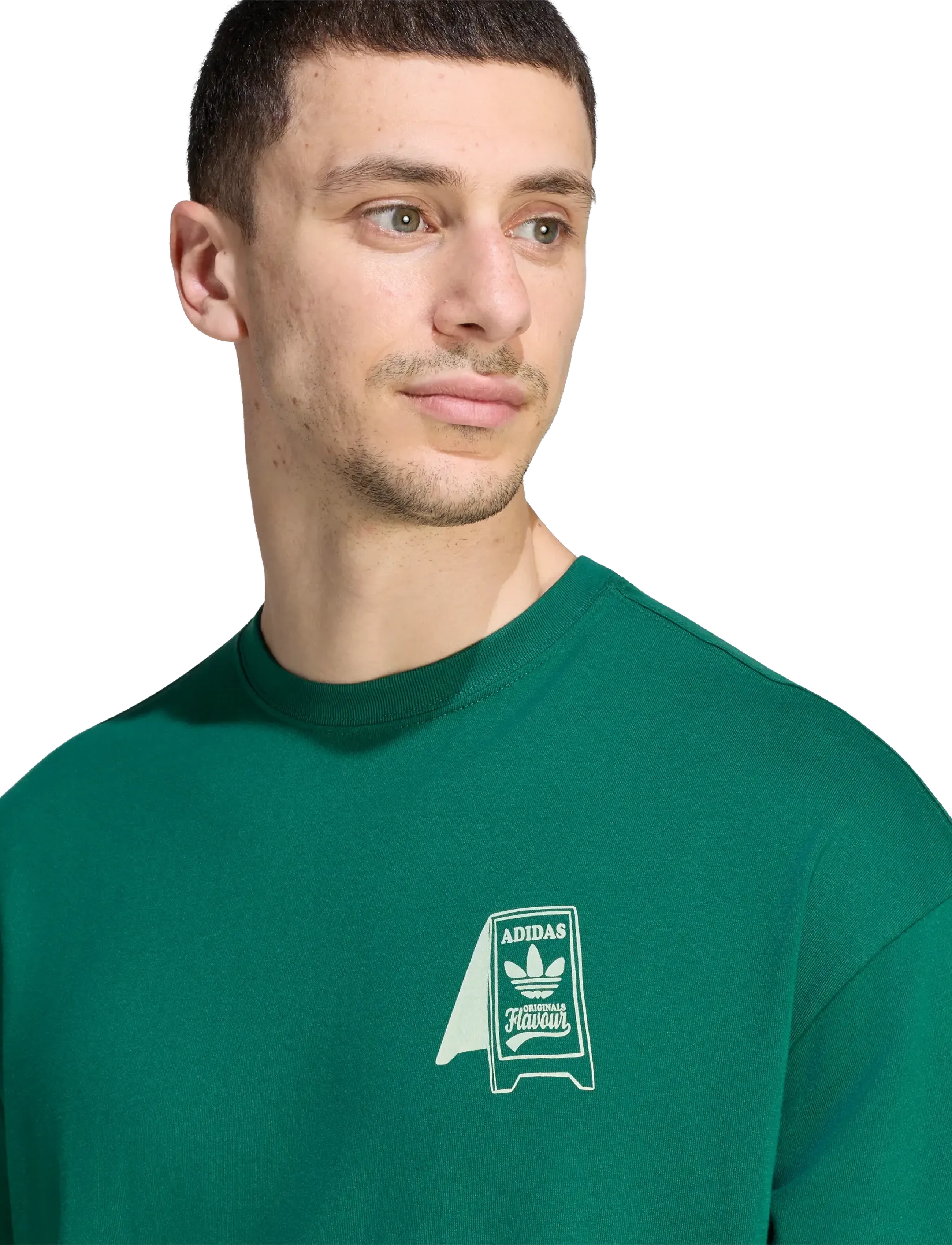 adidas Originals - FOOD CART TEE - cgreen - 3