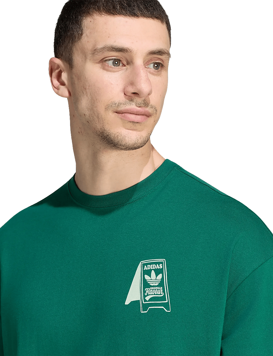 adidas Originals - FOOD CART TEE - alussärgid ja t-särgid - cgreen - 3