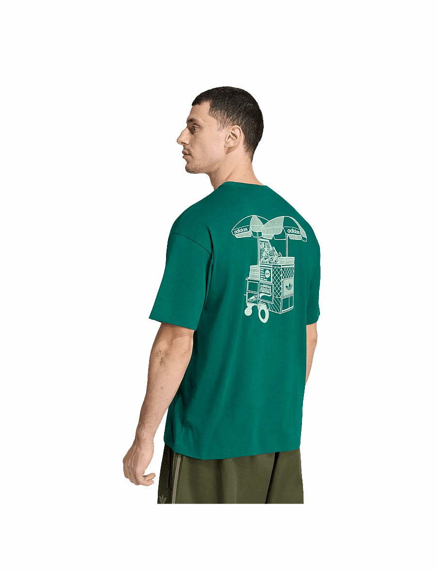 adidas Originals - FOOD CART TEE - alussärgid ja t-särgid - cgreen - 5