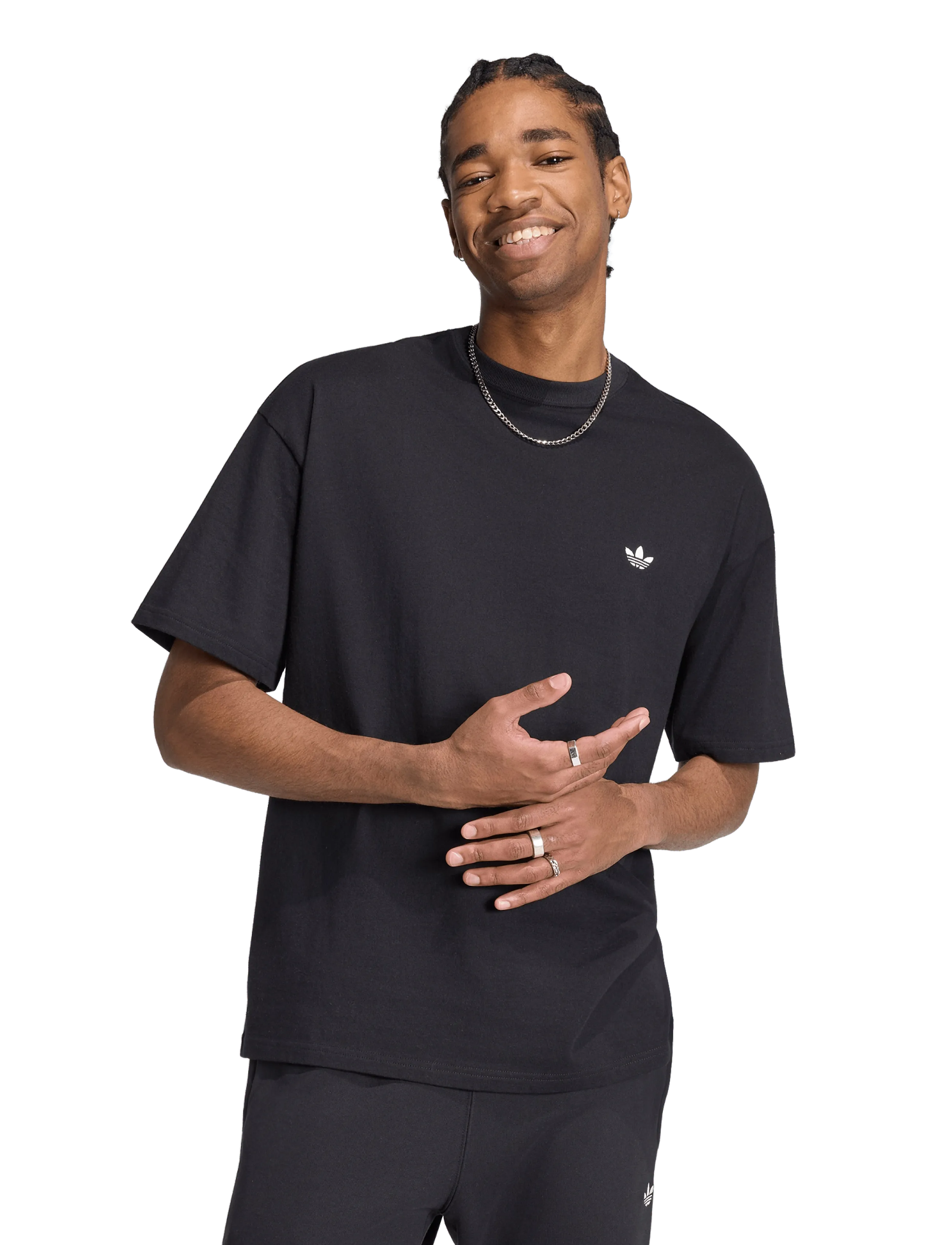 adidas Originals - ESS TEE - t-shirts - black - 2