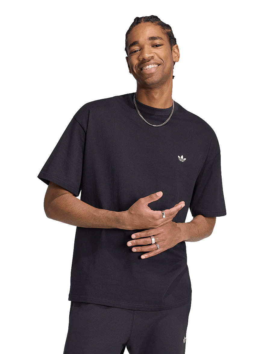 adidas Originals - ESS TEE - oberteile & t-shirts - black - 2