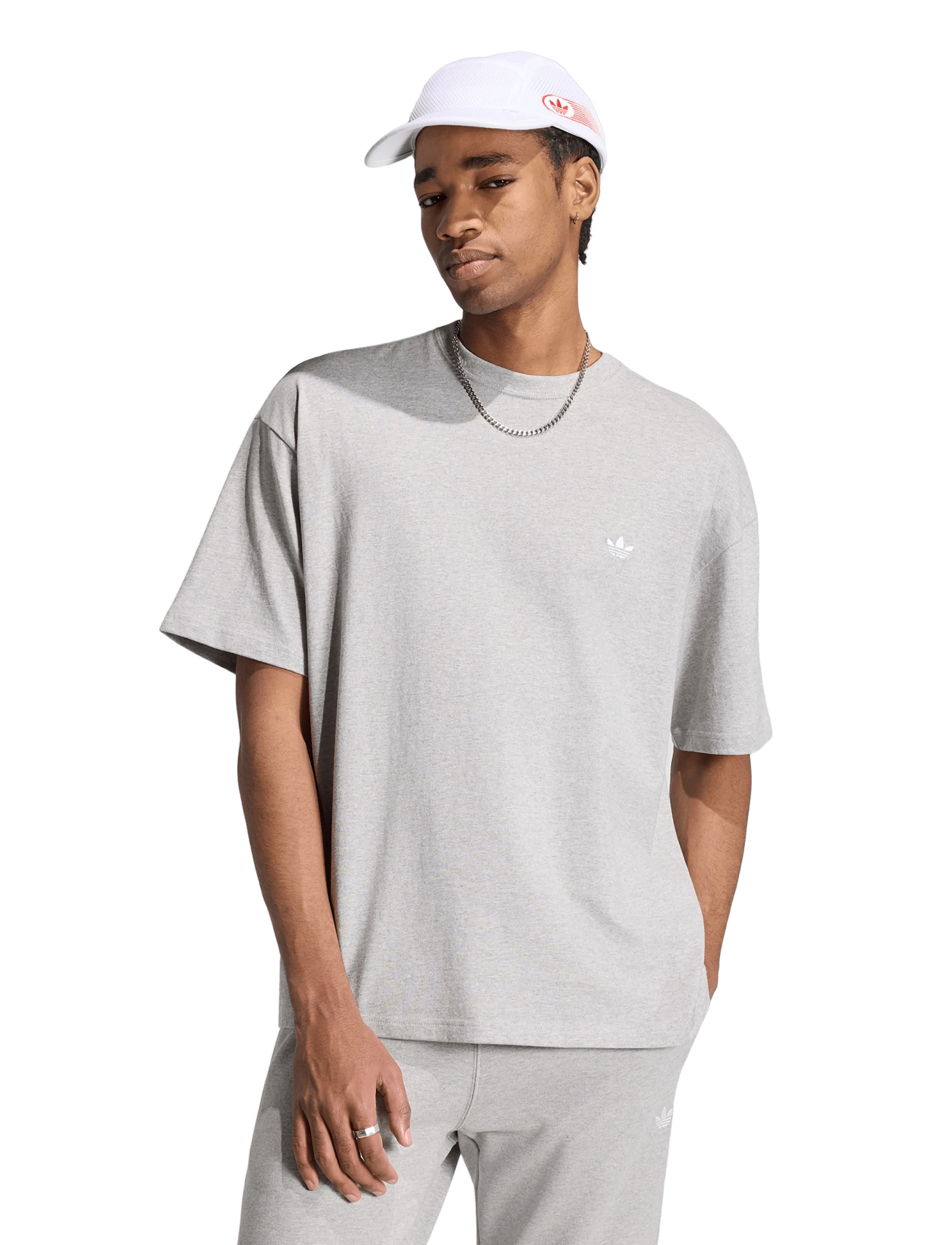 adidas Originals - ESS TEE - t-shirts - mgreyh - 2