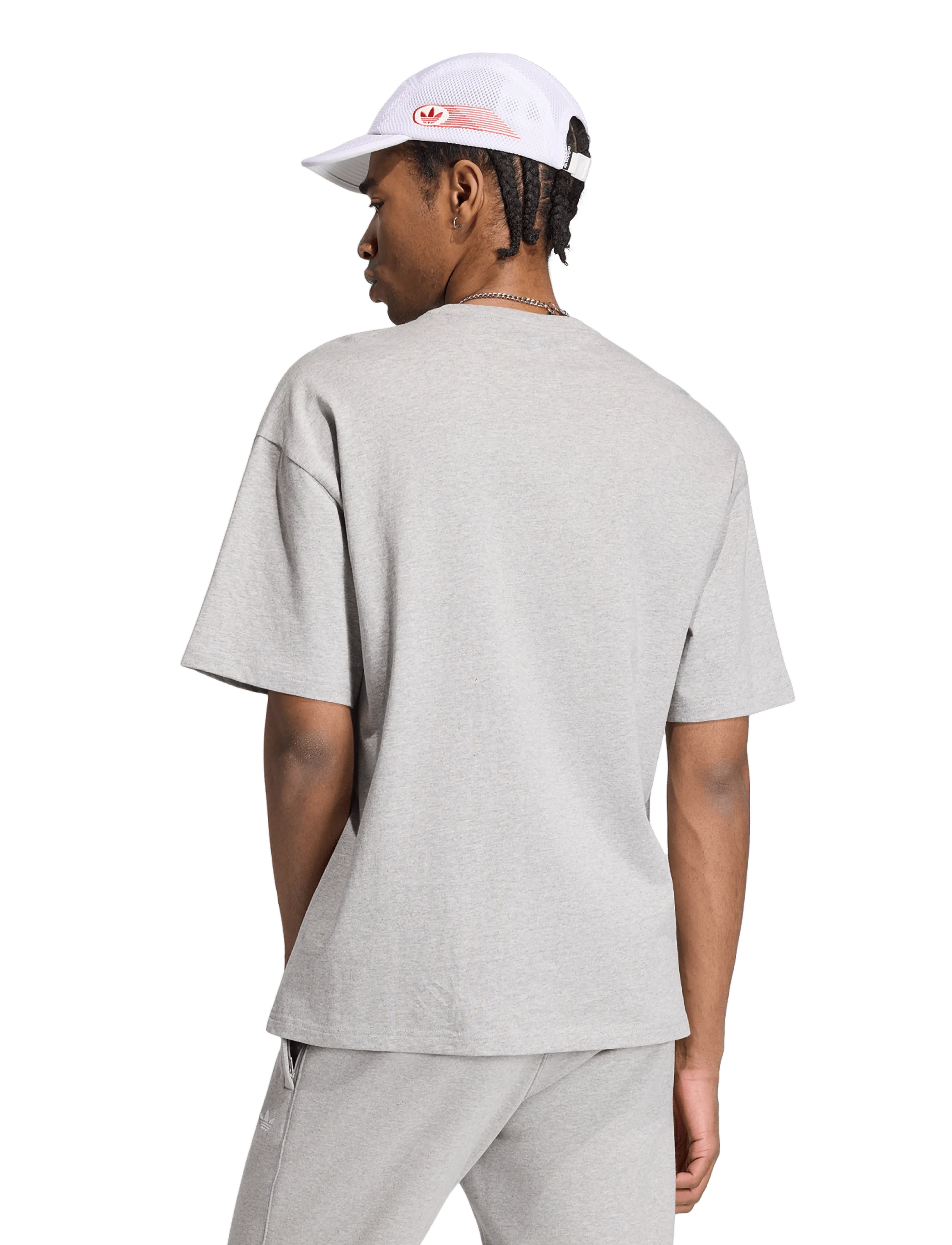 adidas Originals - ESS TEE - t-shirts - mgreyh - 5
