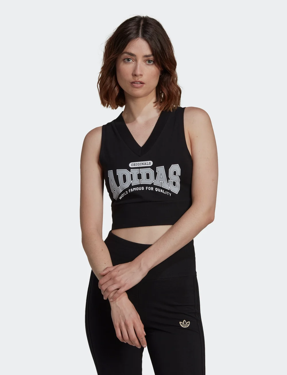adidas Originals - adidas Originals Class of 72 Crop Vest - tank toppar - black - 0