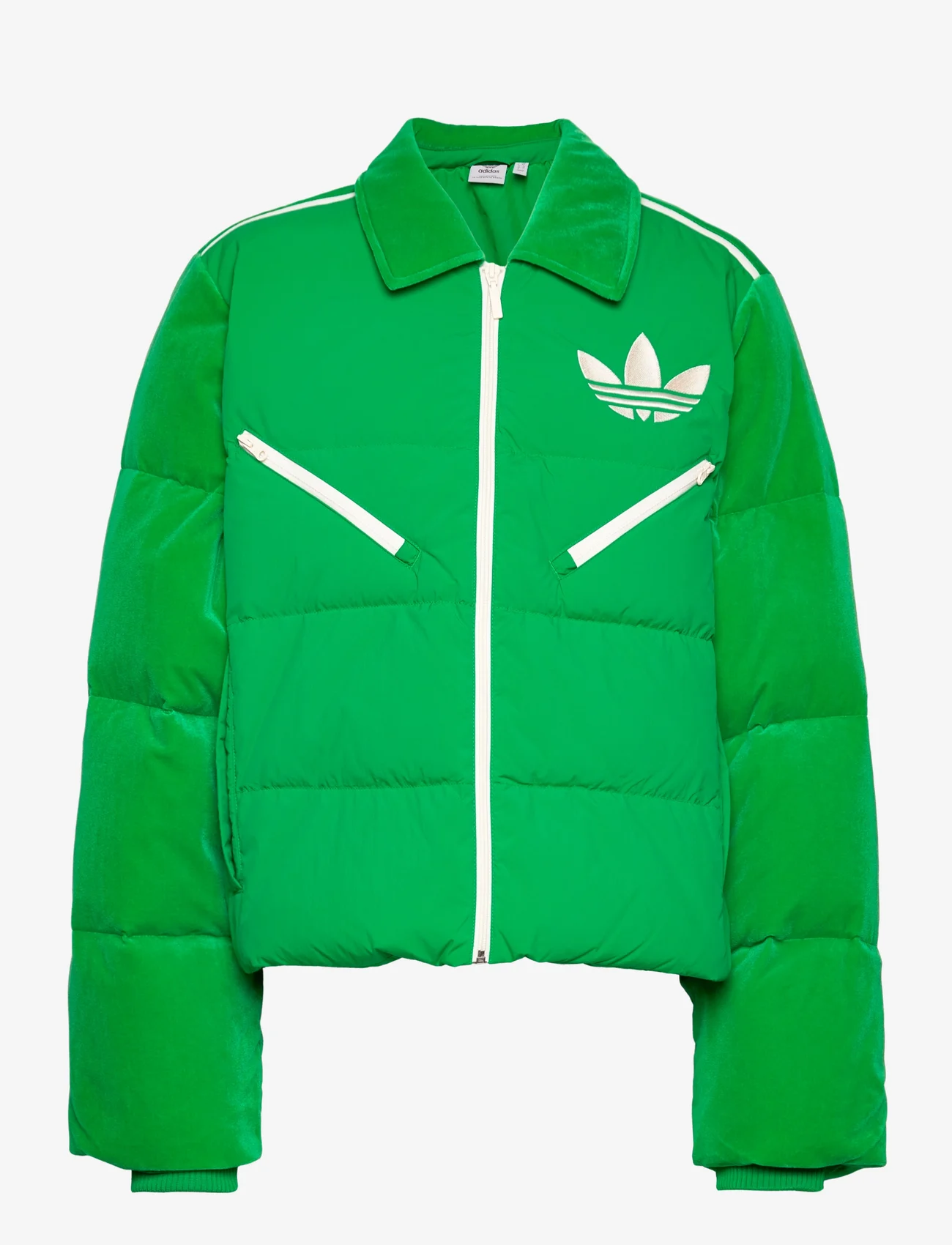 adidas Originals - VELVET PUFFER - forårsjakker - green - 0