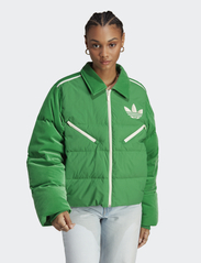 adidas Originals - VELVET PUFFER - spring jackets - green - 2