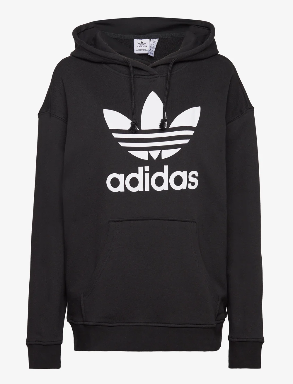 Black and gray adidas top hoodie