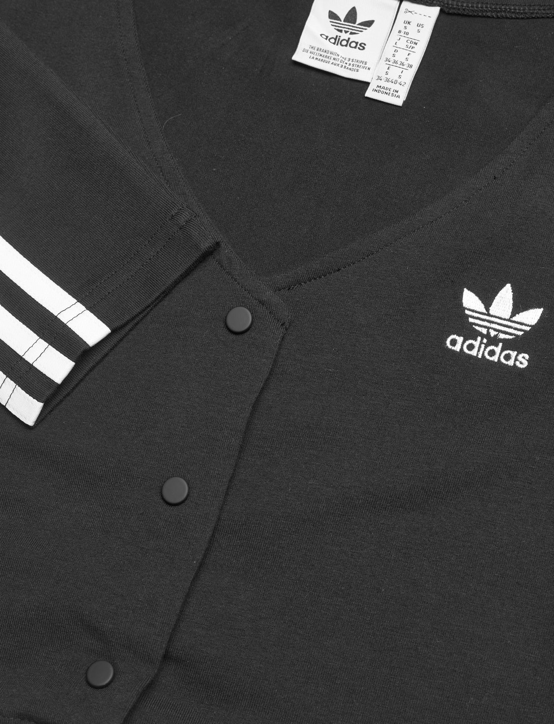 adidas Originals Adicolor Classics 3 stripes Button Long sleeve