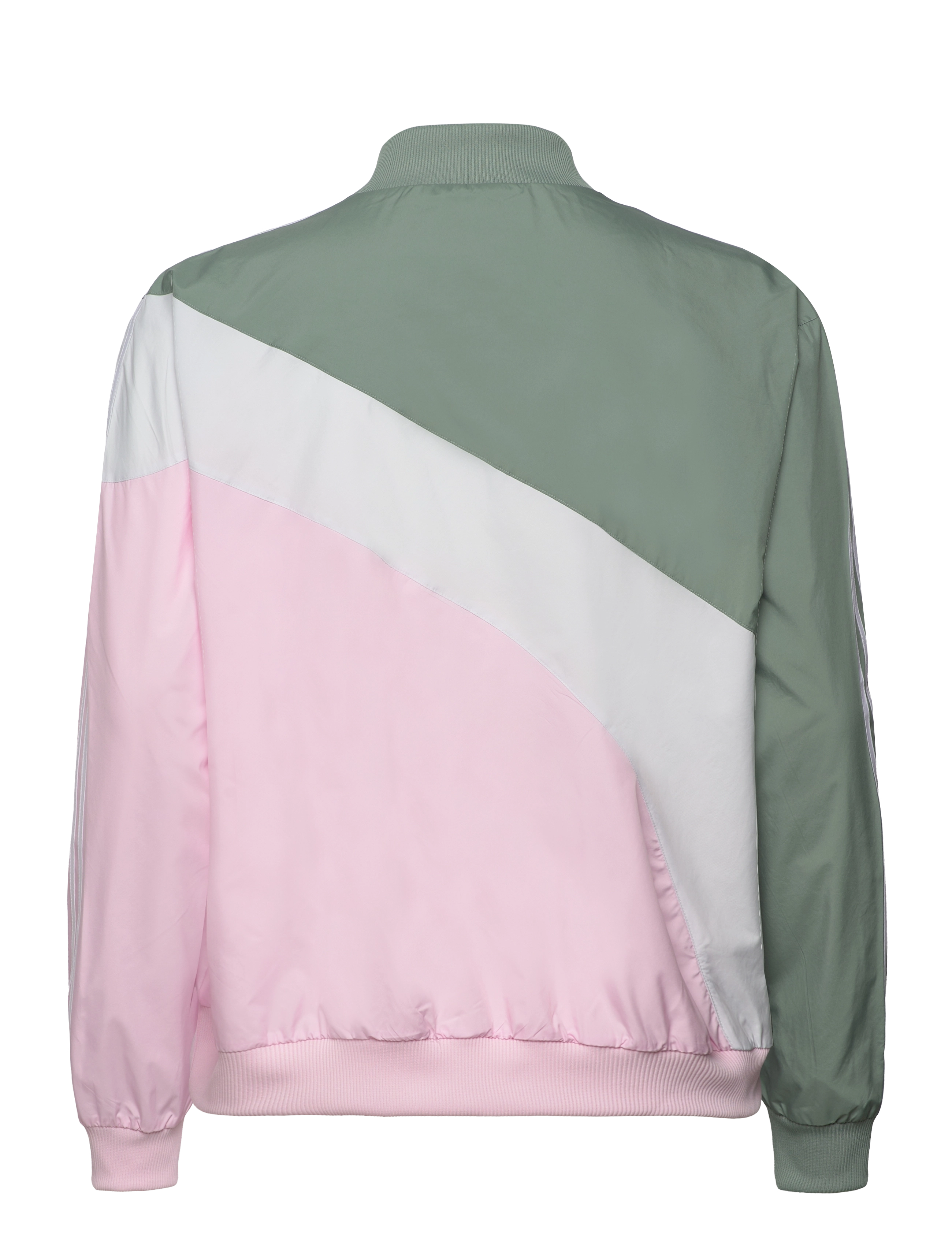 adidas Originals - Swirl Woven Track Top - silgrn/clpink - 1