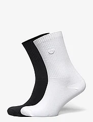 adidas Originals - PREMIUM ESSENTIALS CREW SOCK 2 PACK - tavalliset sukat - white/black - 0