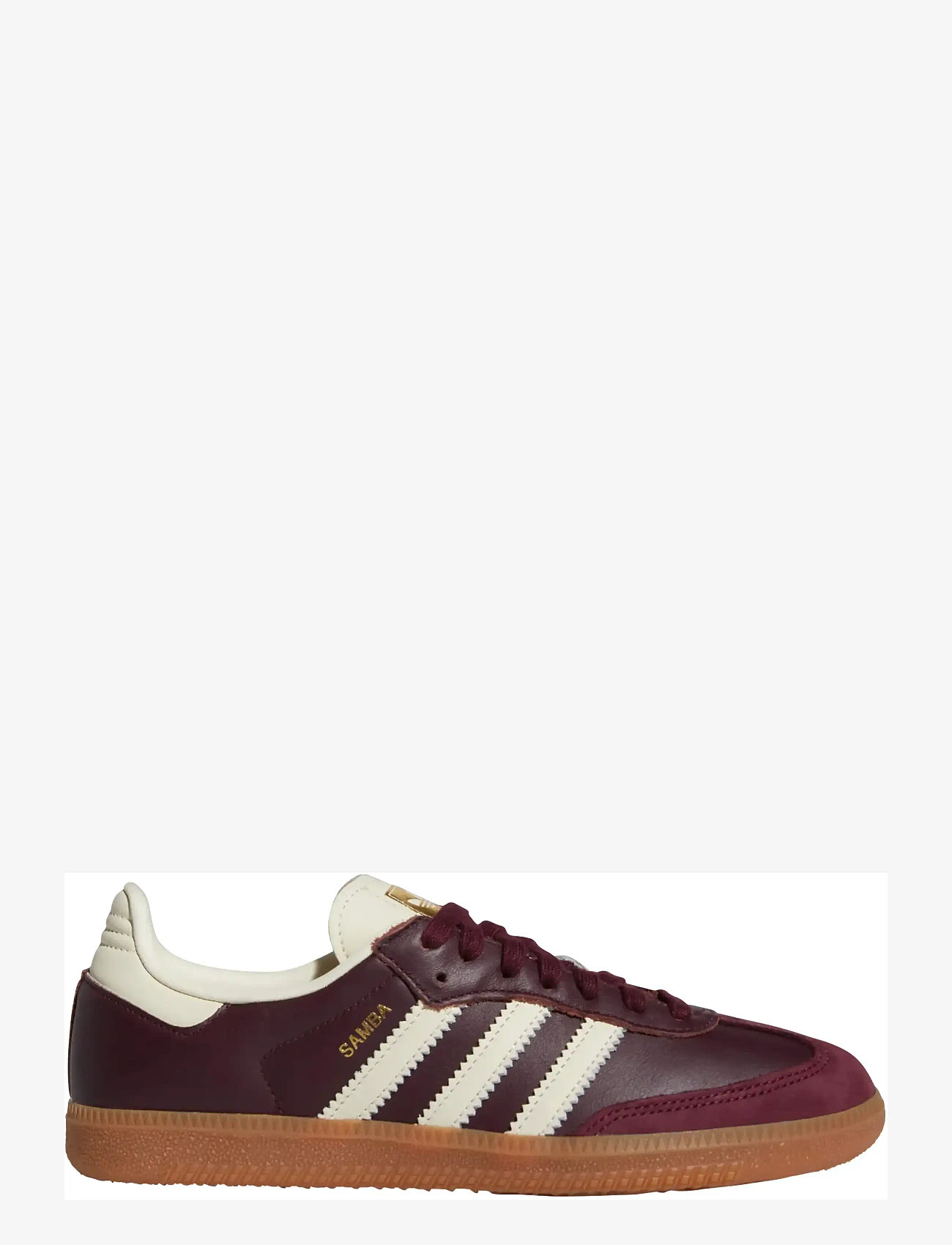 adidas Originals - SAMBA OG W - låga sneakers - maroon/crewht/goldmt - 1