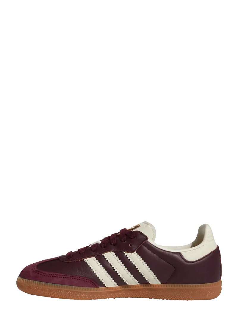 adidas Originals - SAMBA OG W - låga sneakers - maroon/crewht/goldmt - 2