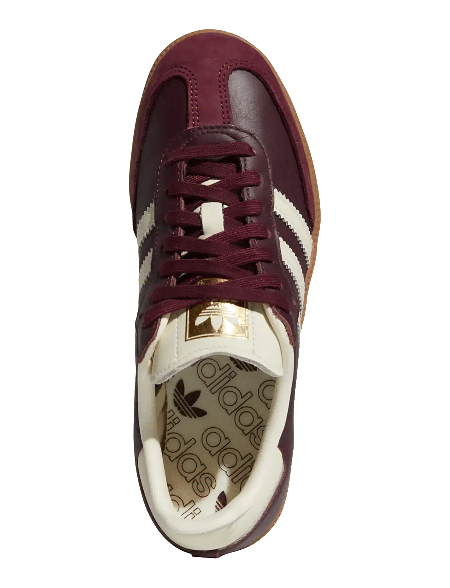 adidas Originals - SAMBA OG W - lave sneakers - maroon/crewht/goldmt - 4