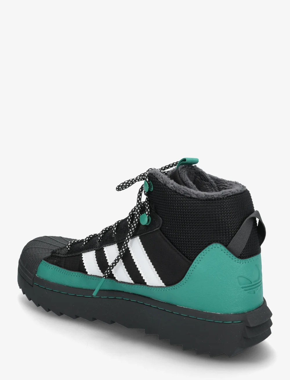 adidas Originals - SUPERSTAR WINTER TREK J - madala säärega tossud - cblack/ftwwht/actgrn - 2