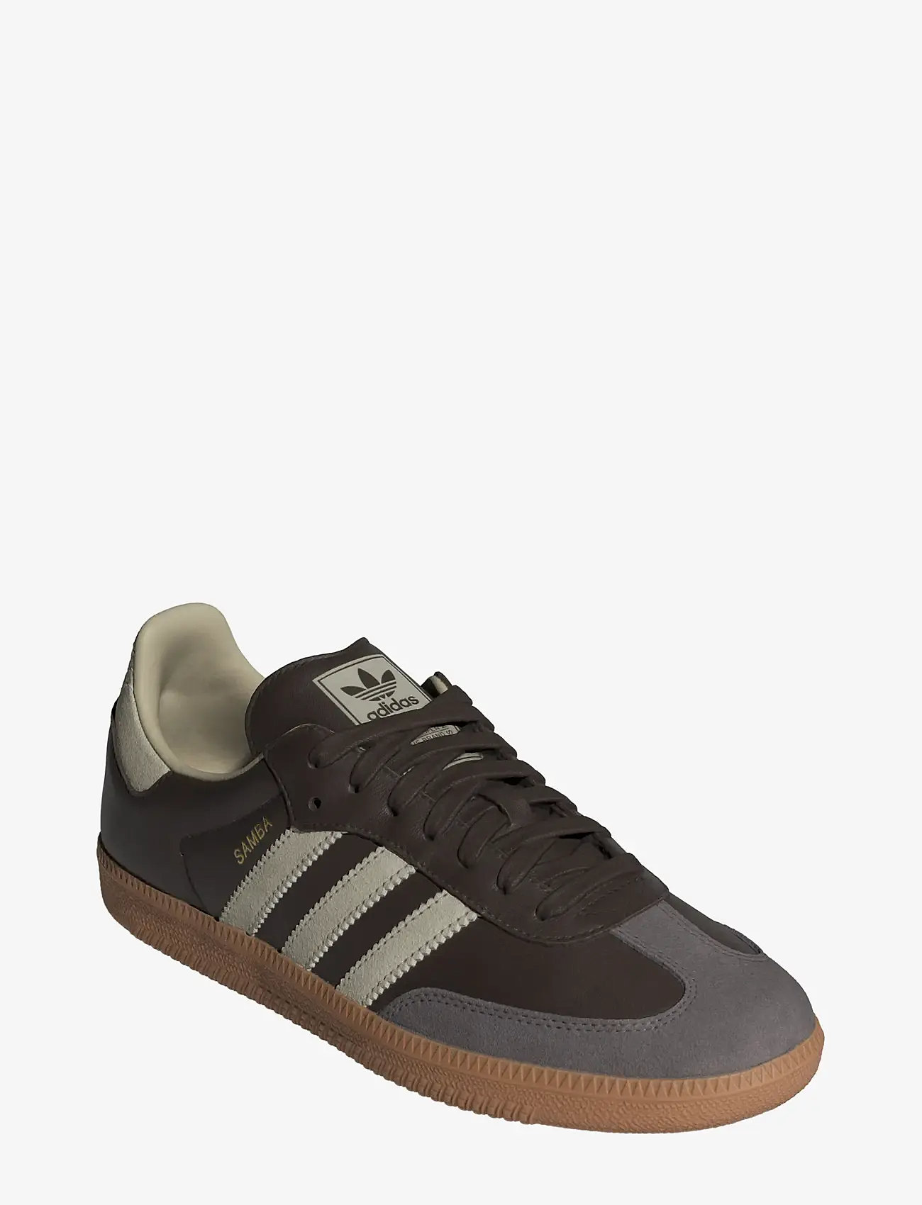 adidas Originals - SAMBA OG - low tops - brown/putgre/goldmt - 1