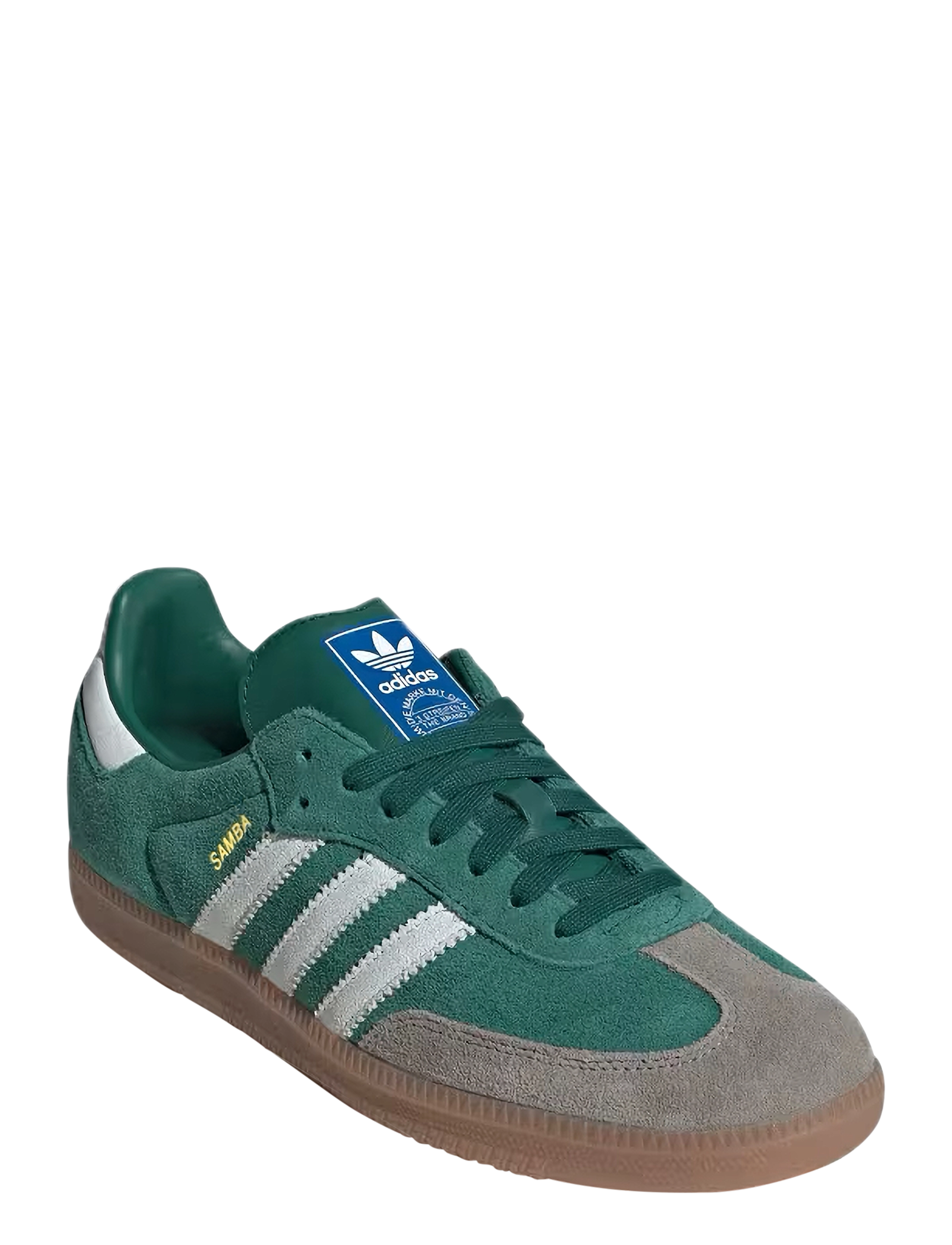 adidas Originals - SAMBA OG - lágir strigaskór - cgreen/ftwwht/gum4 - 0