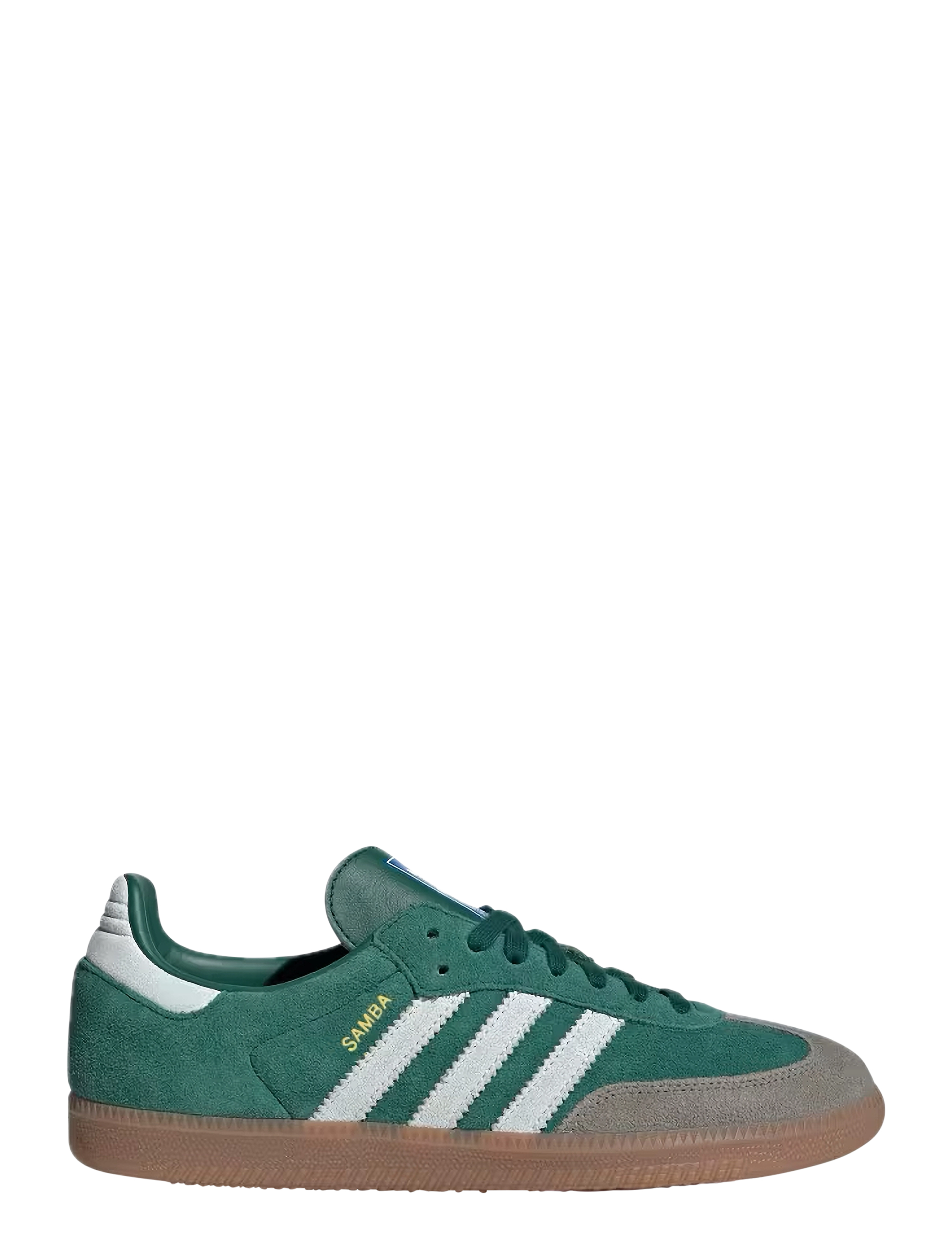 adidas Originals - SAMBA OG - lágir strigaskór - cgreen/ftwwht/gum4 - 1